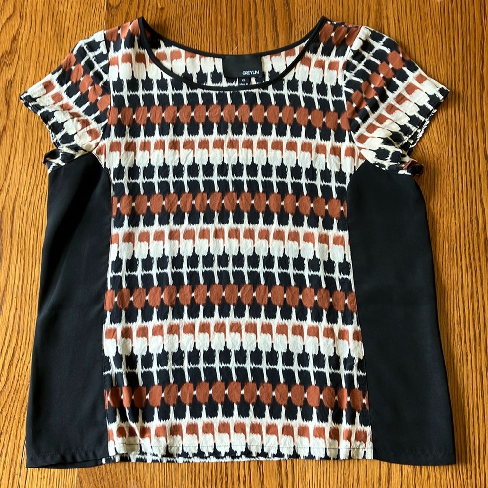 Greylin Boxy Cap Sleeve Top